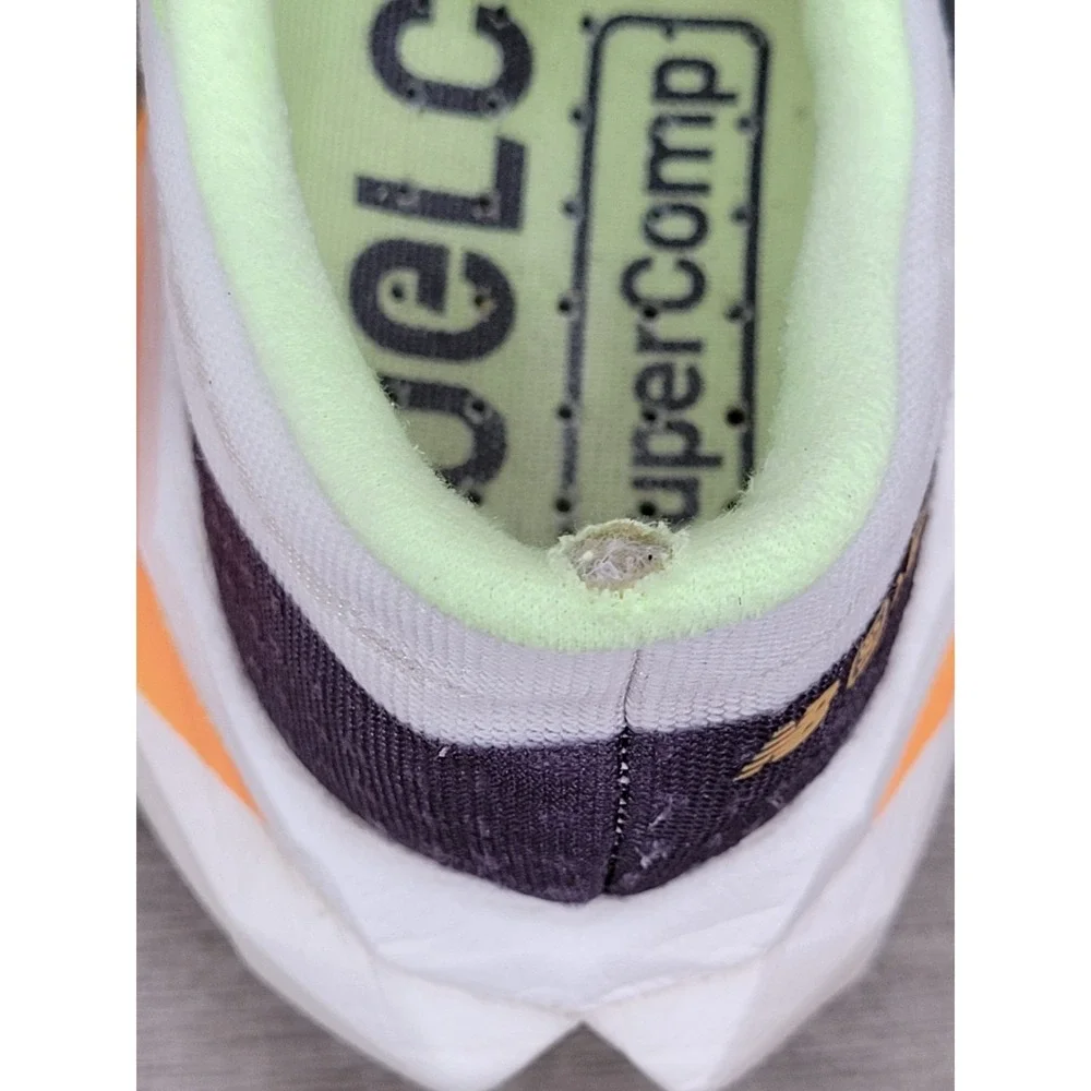 New Balance FuelCell SuperComp MDXv3 White Bleached Lime Glo Size 11 D